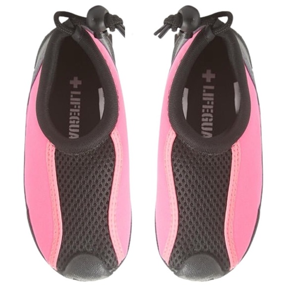 lifeguard Other - LIFEGUARD • Kids Black & Pink Water Swim Shoe Colorblock Aquatic Beach Gear